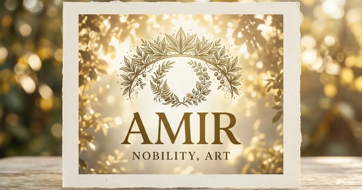 Amir meaning themes: nobility, art