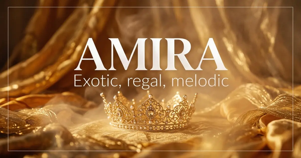 Amira name vibe: Exotic, regal, melodic
