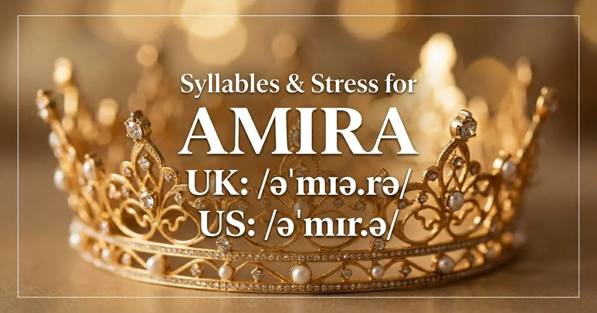 Amira syllables, stress, and UK and US pronunciation