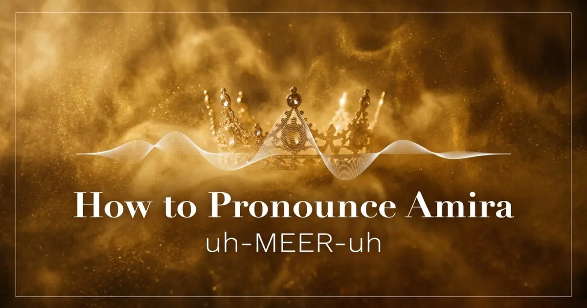 How to pronounce Amira