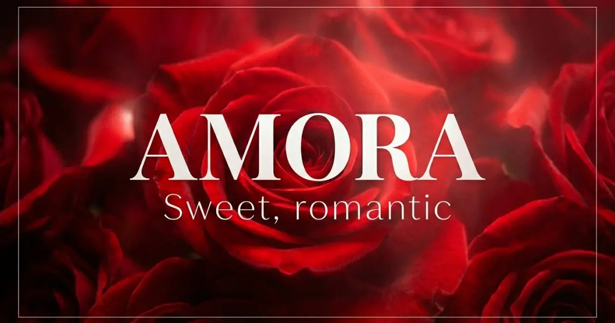 Amora name vibe: Sweet, romantic