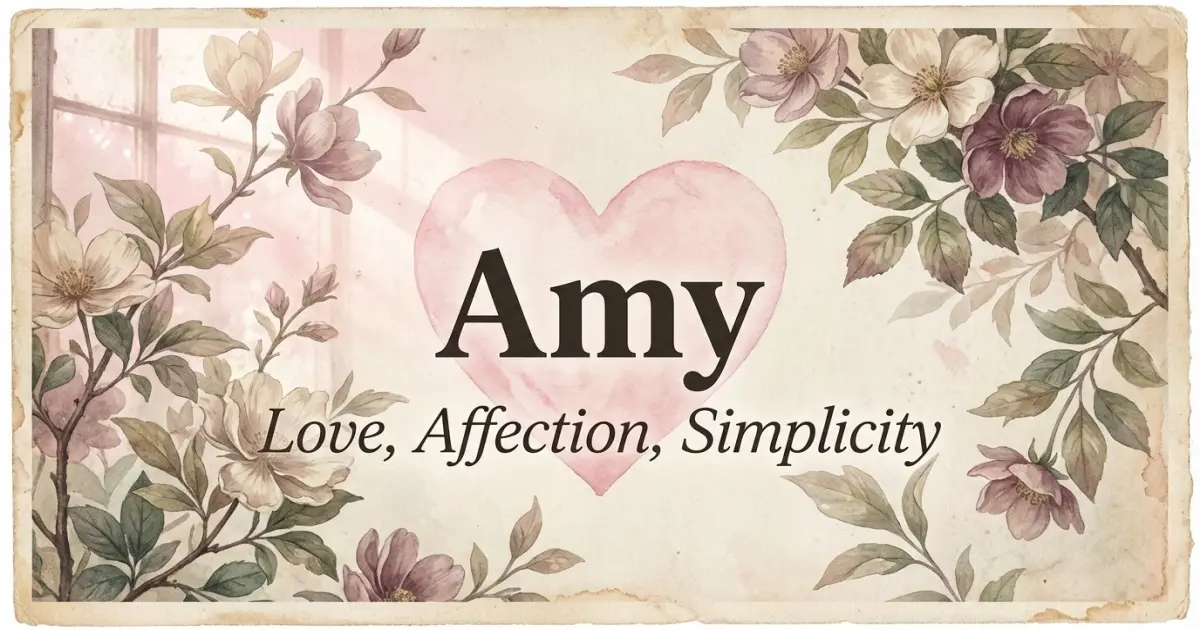 Amy meaning themes: love, affection, simplicity