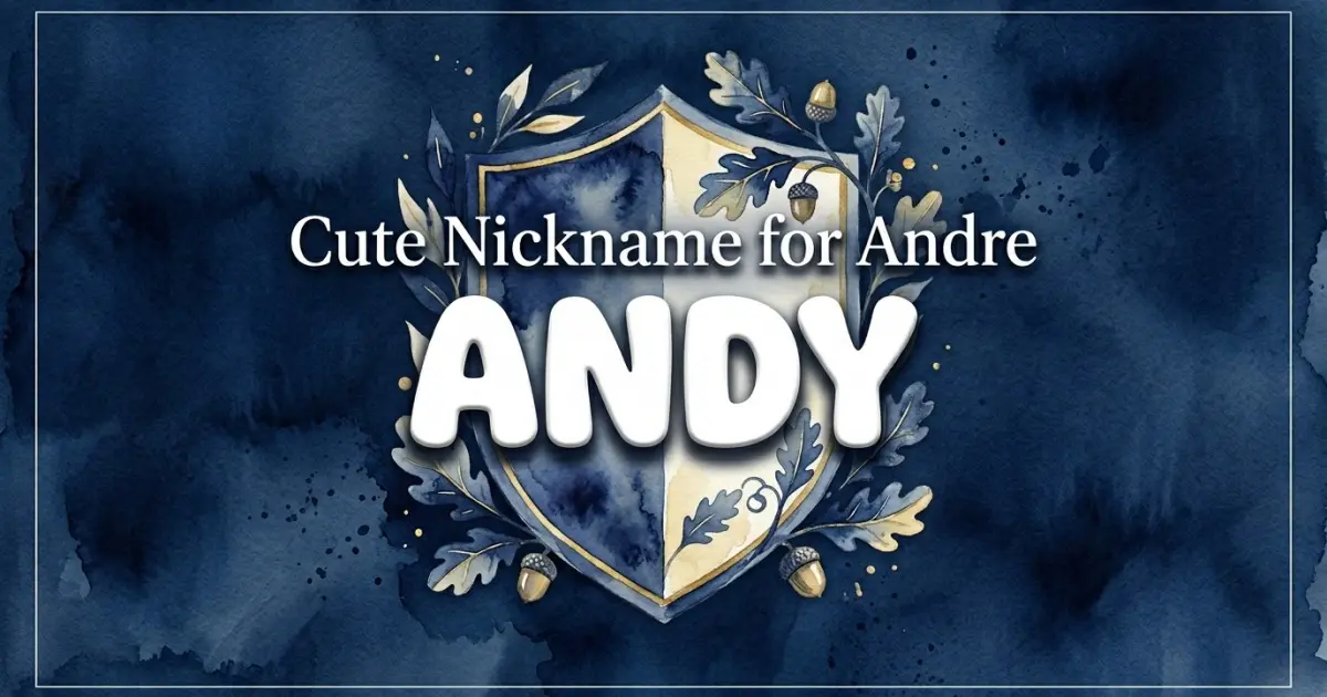 Cute nickname for Andre: Andy