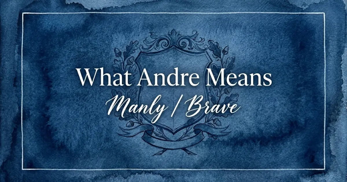 Andre name meaning Manly / Brave