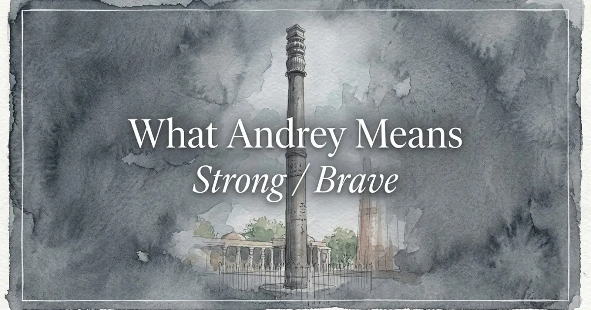 Andrey name meaning Strong / Brave