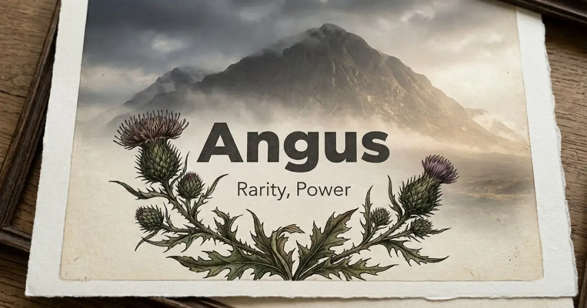Angus meaning themes: rarity, power