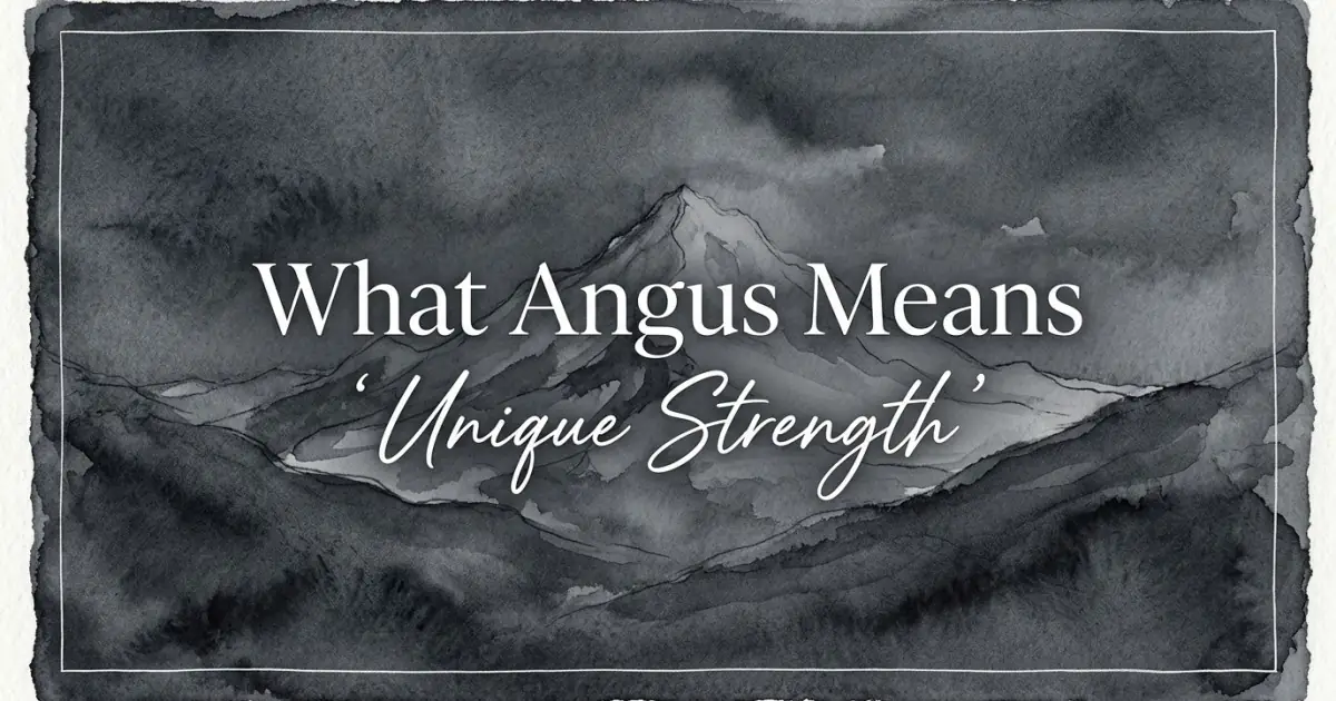 Angus name meaning Unique Strength
