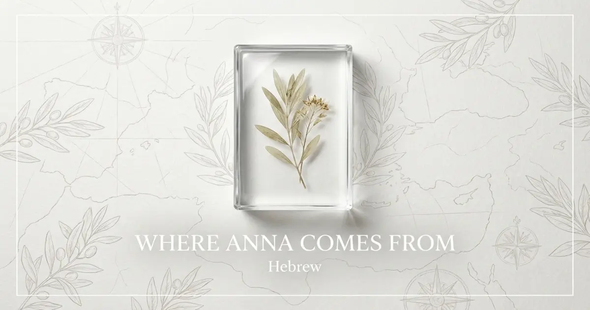 The name Anna comes from: Hebrew