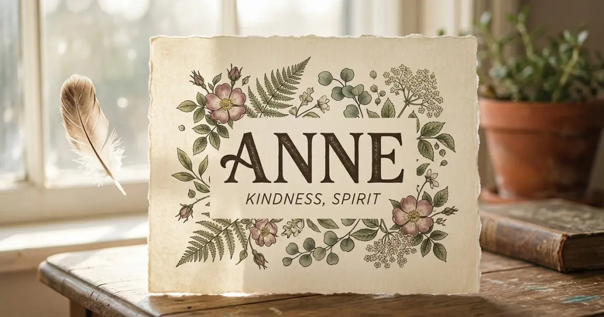 Anne meaning themes: kindness, spirit