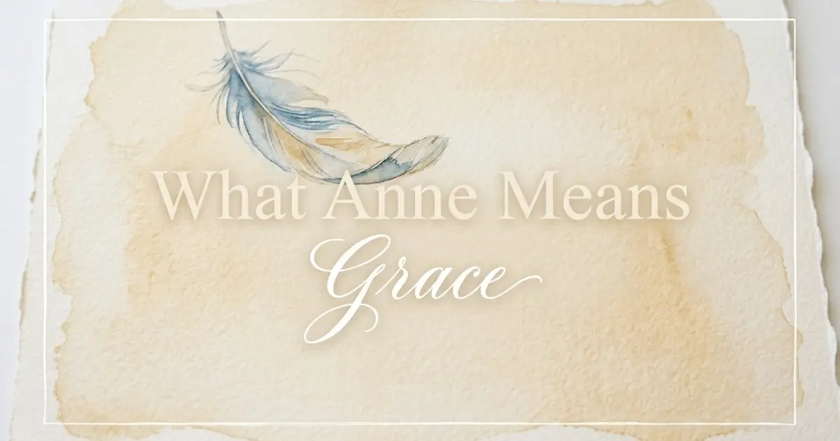 Anne name meaning Grace