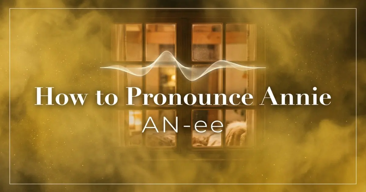How to pronounce Annie
