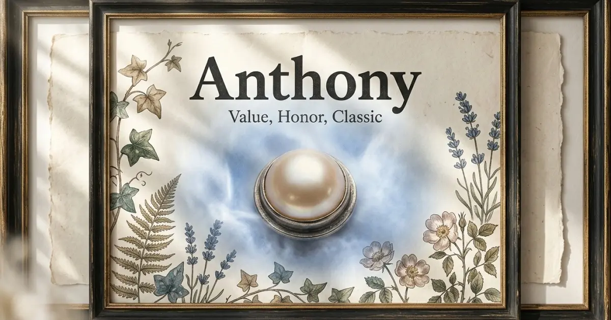 Anthony meaning themes: value, honor, classic