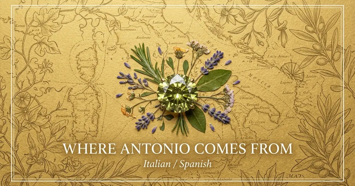 The name Antonio comes from: Italian / Spanish