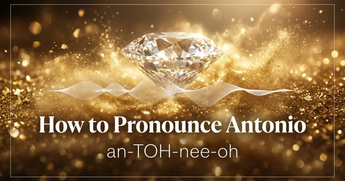 How to pronounce Antonio