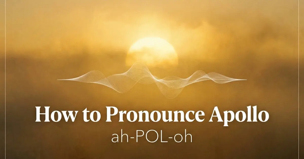 How to pronounce Apollo