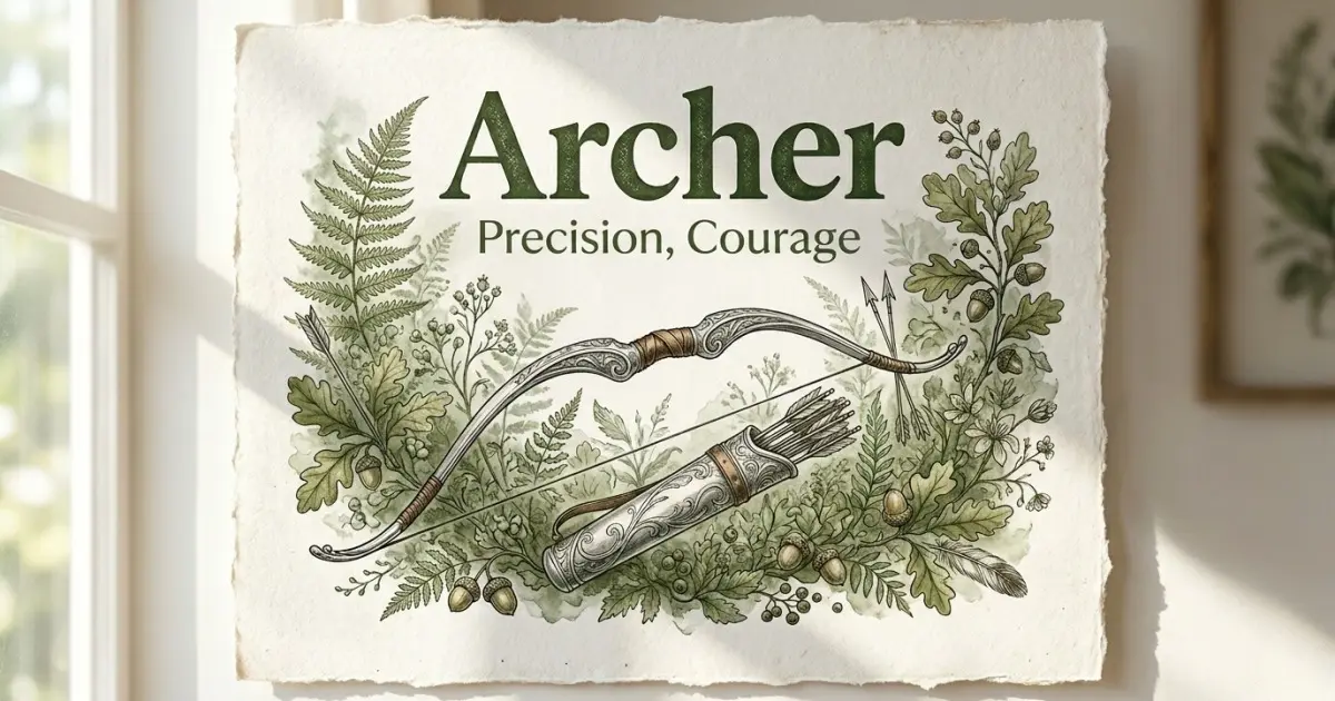 Archer meaning themes: precision, courage