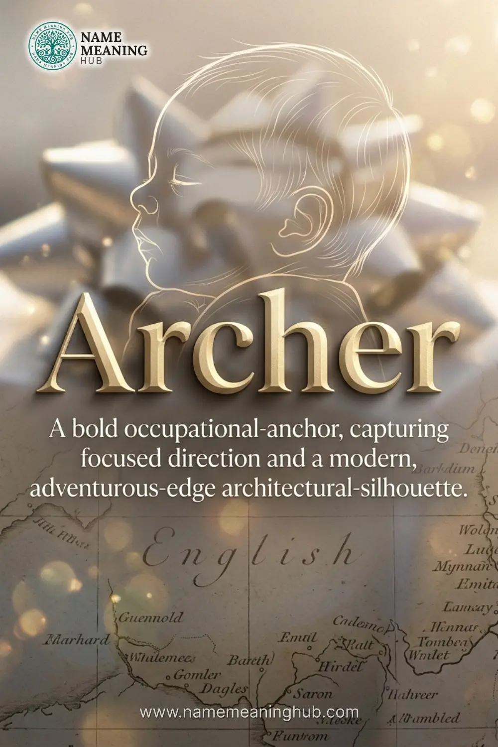 Meaning of the name Archer: A bold occupational-anchor, capturing focused direction and a modern, adventurous-edge architectural-silhouette.