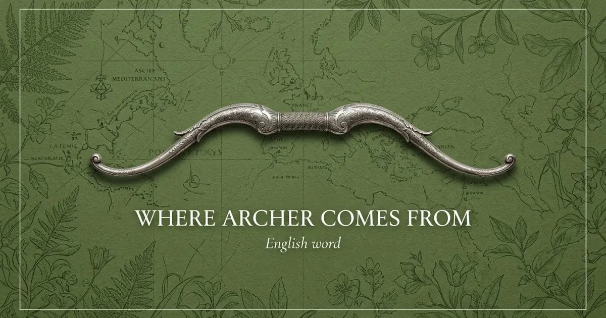 The name Archer comes from: English word