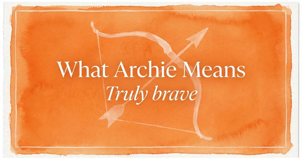 What Archie Means