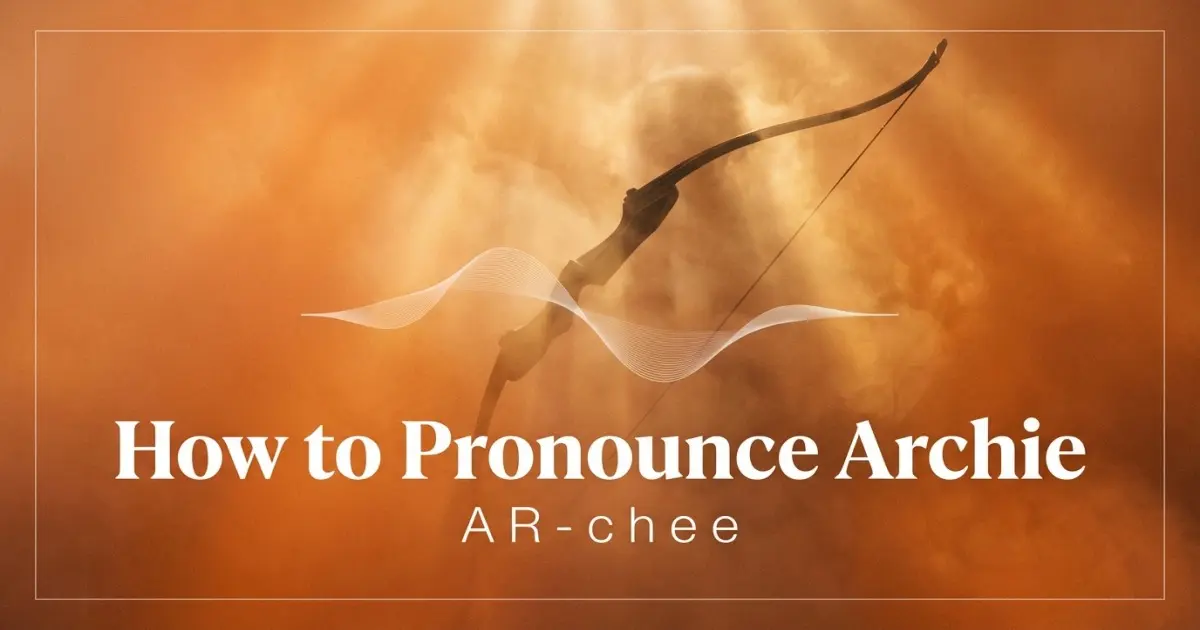 How to pronounce Archie