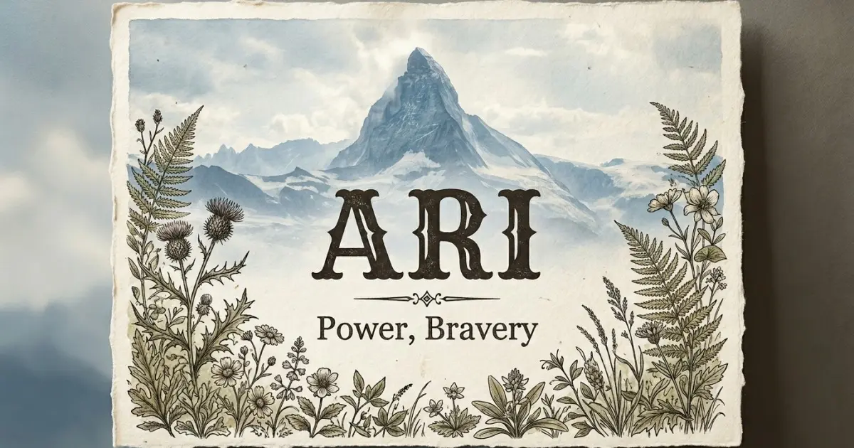 Ari meaning themes: power, bravery