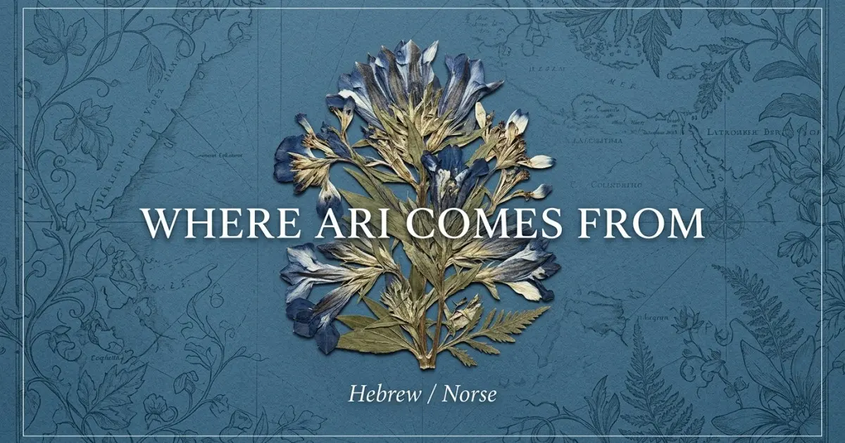 The name Ari comes from: Hebrew / Norse