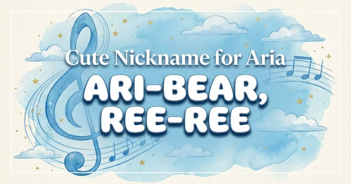 Cute nickname for Aria: Ari-bear, Ree-ree