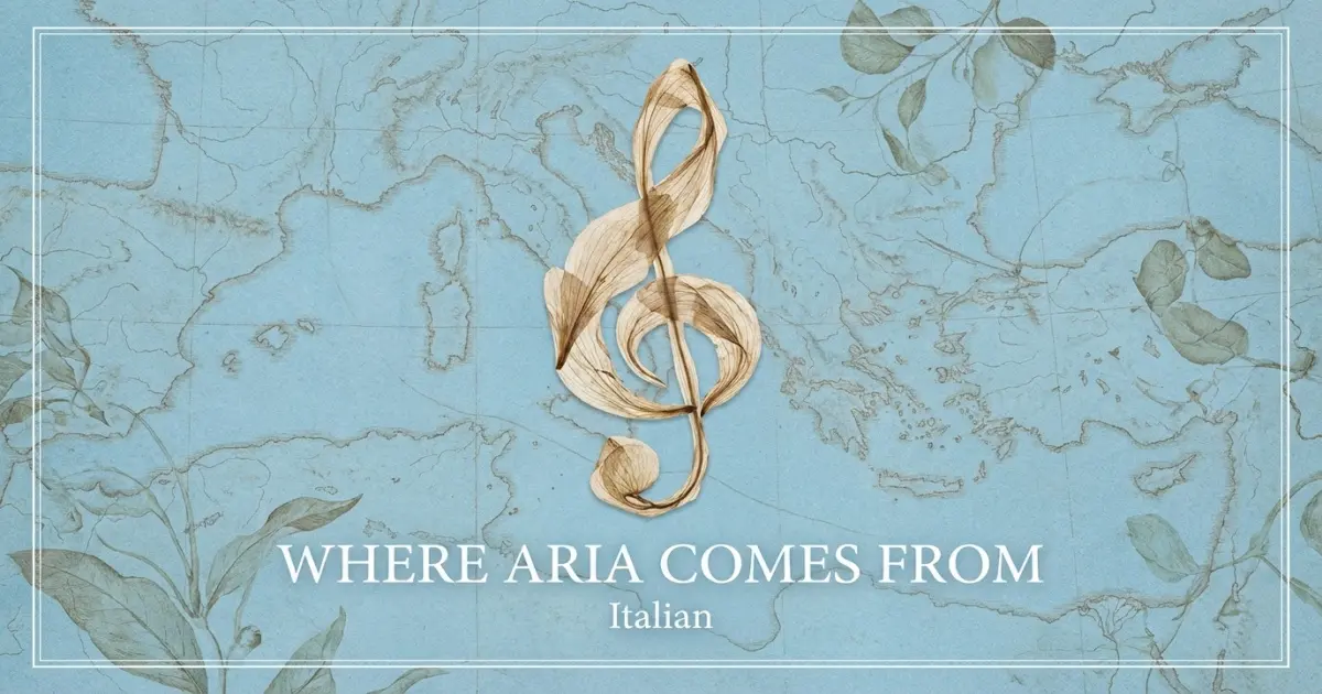The name Aria comes from: Italian