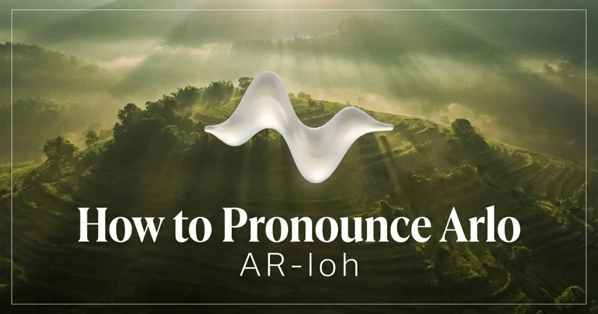 How to pronounce Arlo