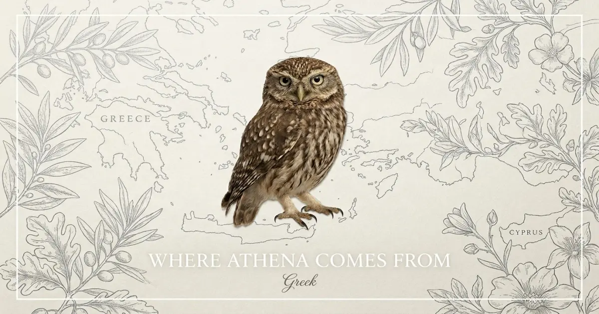 The name Athena comes from: Greek