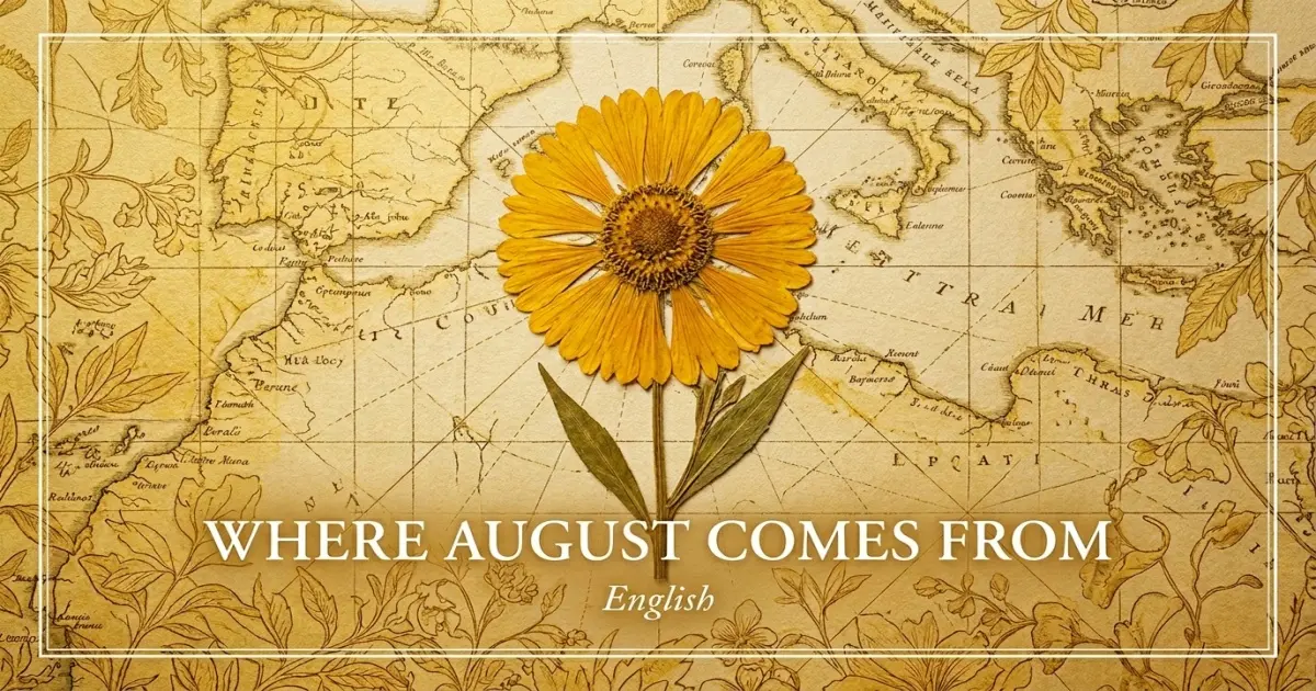 The name August comes from: English