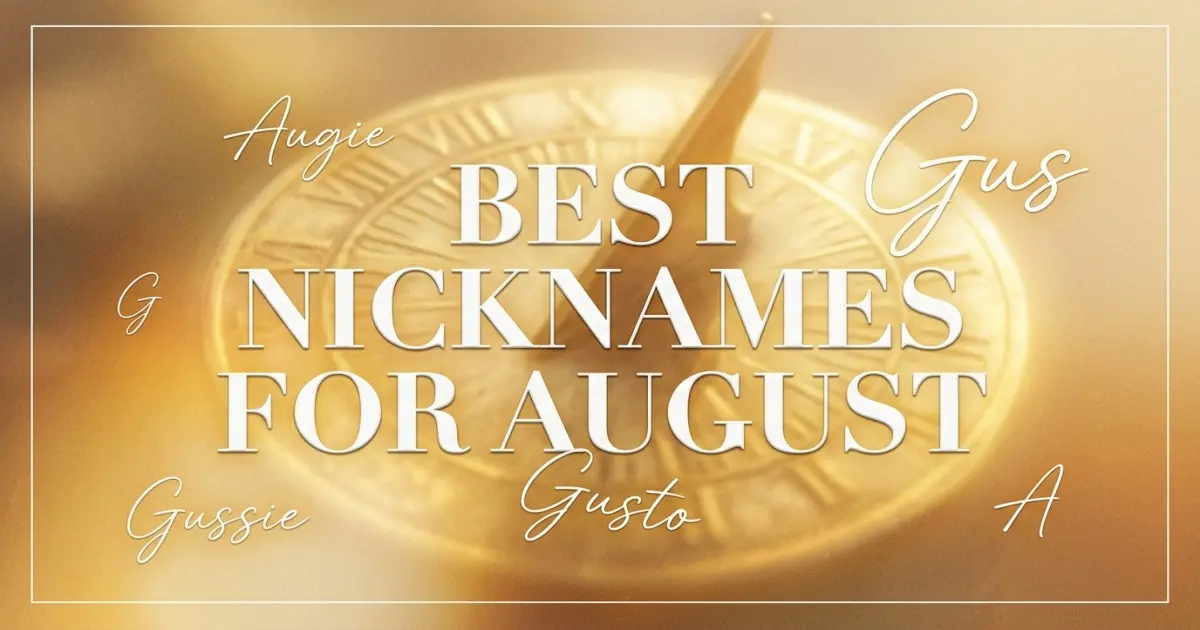 Nicknames for August