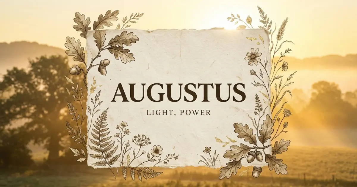 Augustus meaning themes: light, power