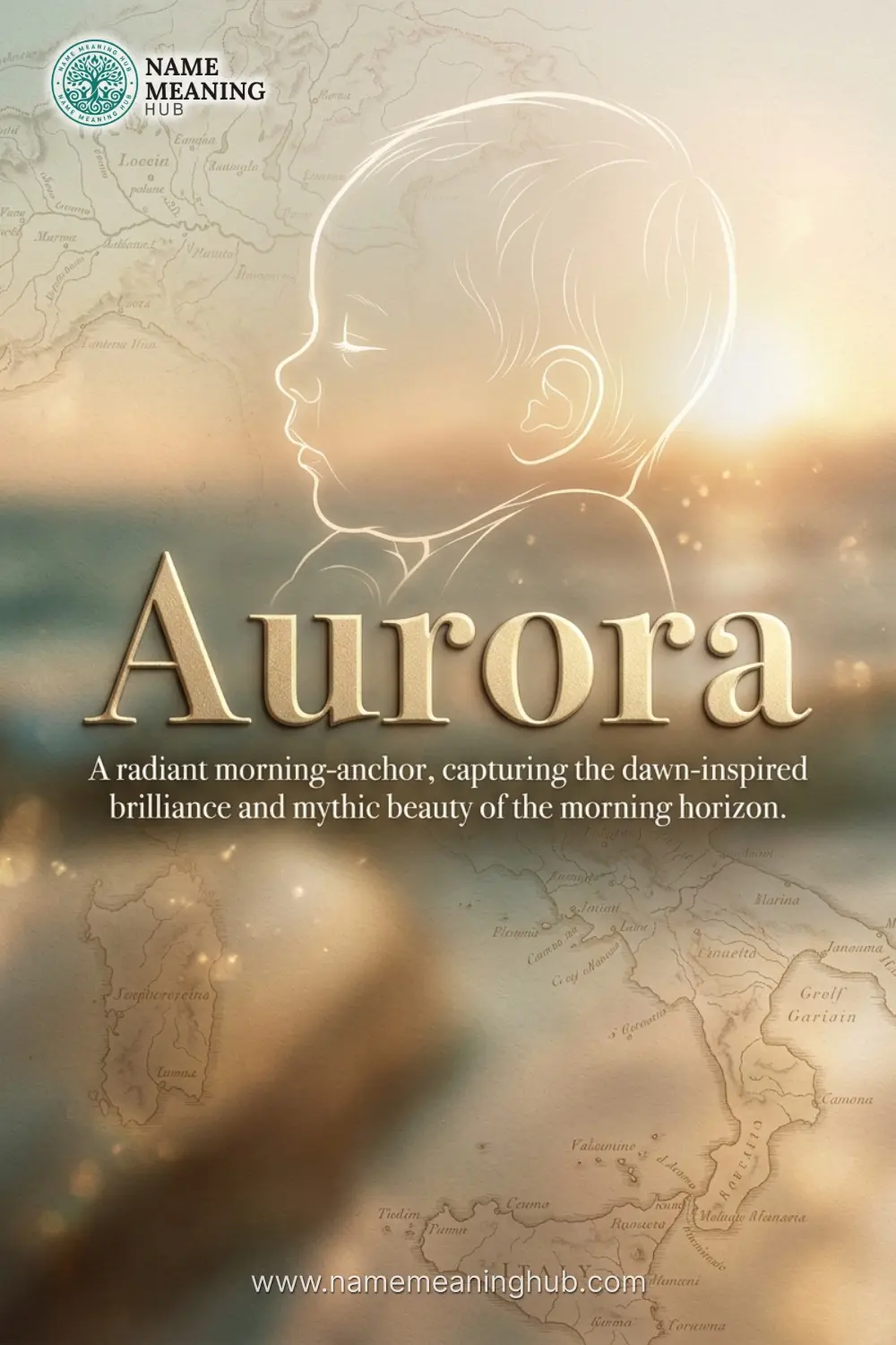 Meaning of the name Aurora: A radiant morning-anchor, capturing the dawn-inspired brilliance and mythic beauty of the morning horizon.