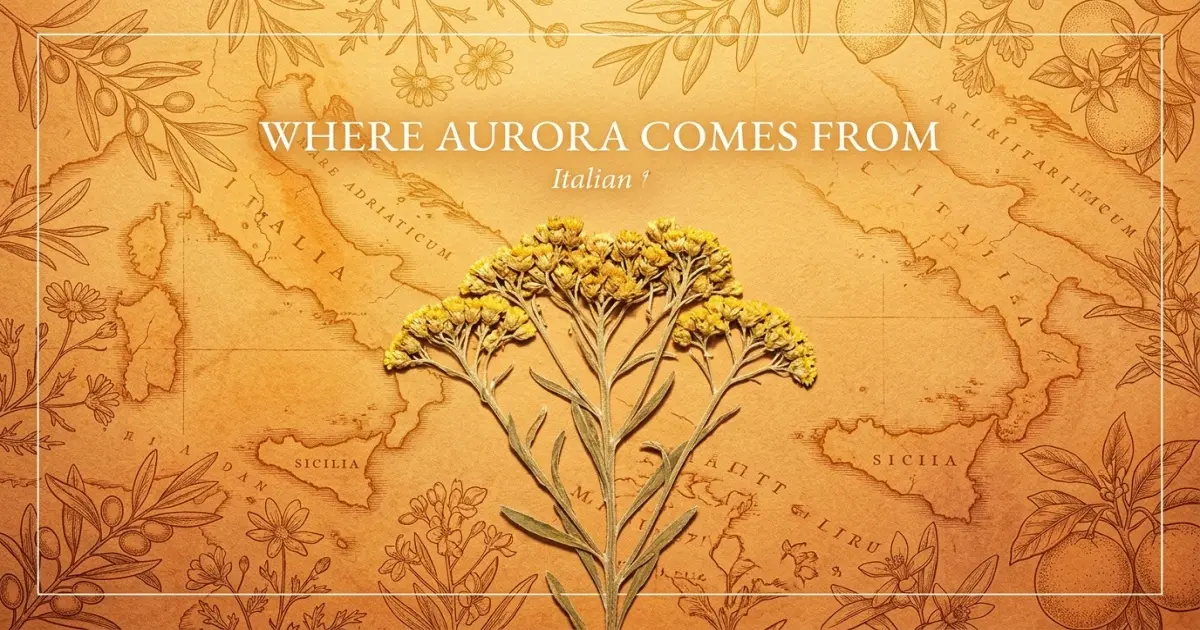 The name Aurora comes from: Italian