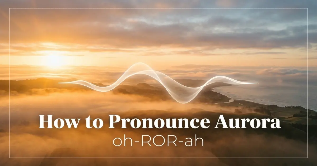 How to pronounce Aurora