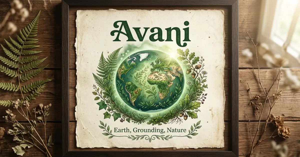 Avani meaning themes: earth, grounding, nature