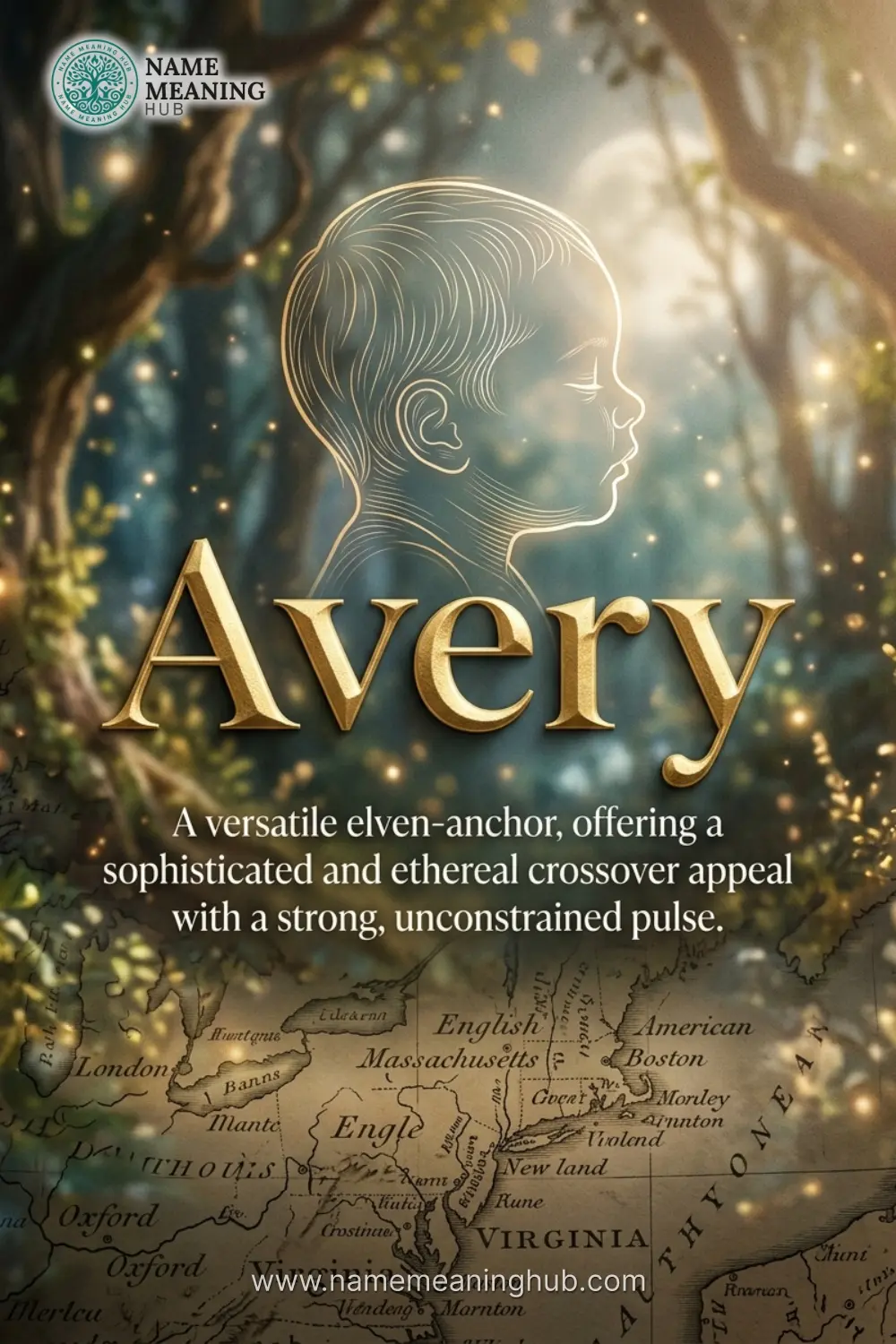 Meaning of the name Avery: A versatile elven-anchor, offering a sophisticated and ethereal crossover appeal with a strong, unconstrained pulse.