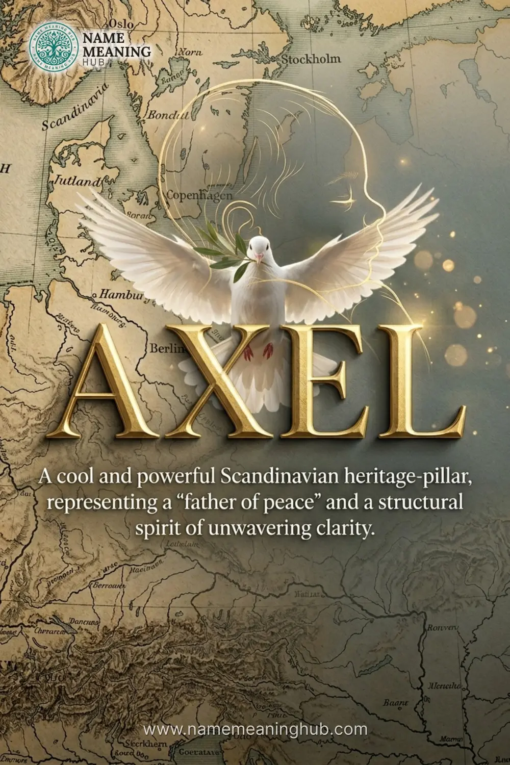 Meaning of the name Axel: A cool and powerful Scandinavian heritage-pillar, representing a "father of peace" and a structural spirit of unwavering clarity.