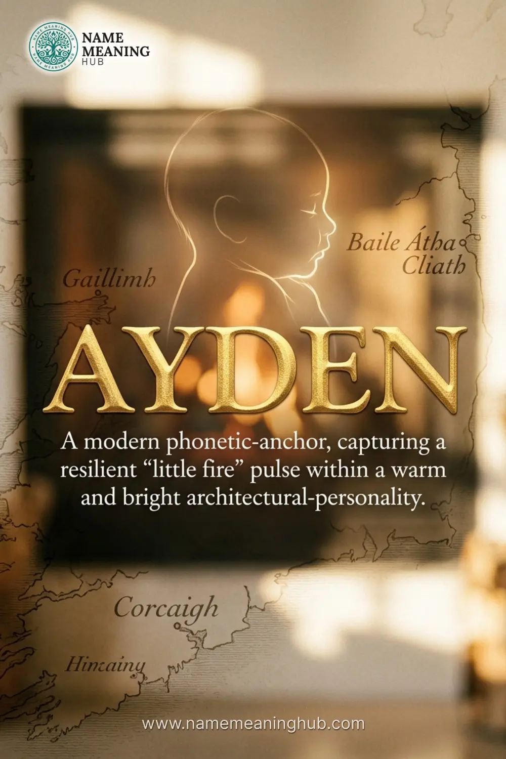 Meaning of the name Ayden: A modern phonetic-anchor, capturing a resilient "little fire" pulse within a warm and bright architectural-personality.