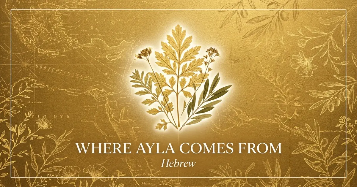 The name Ayla comes from: Hebrew