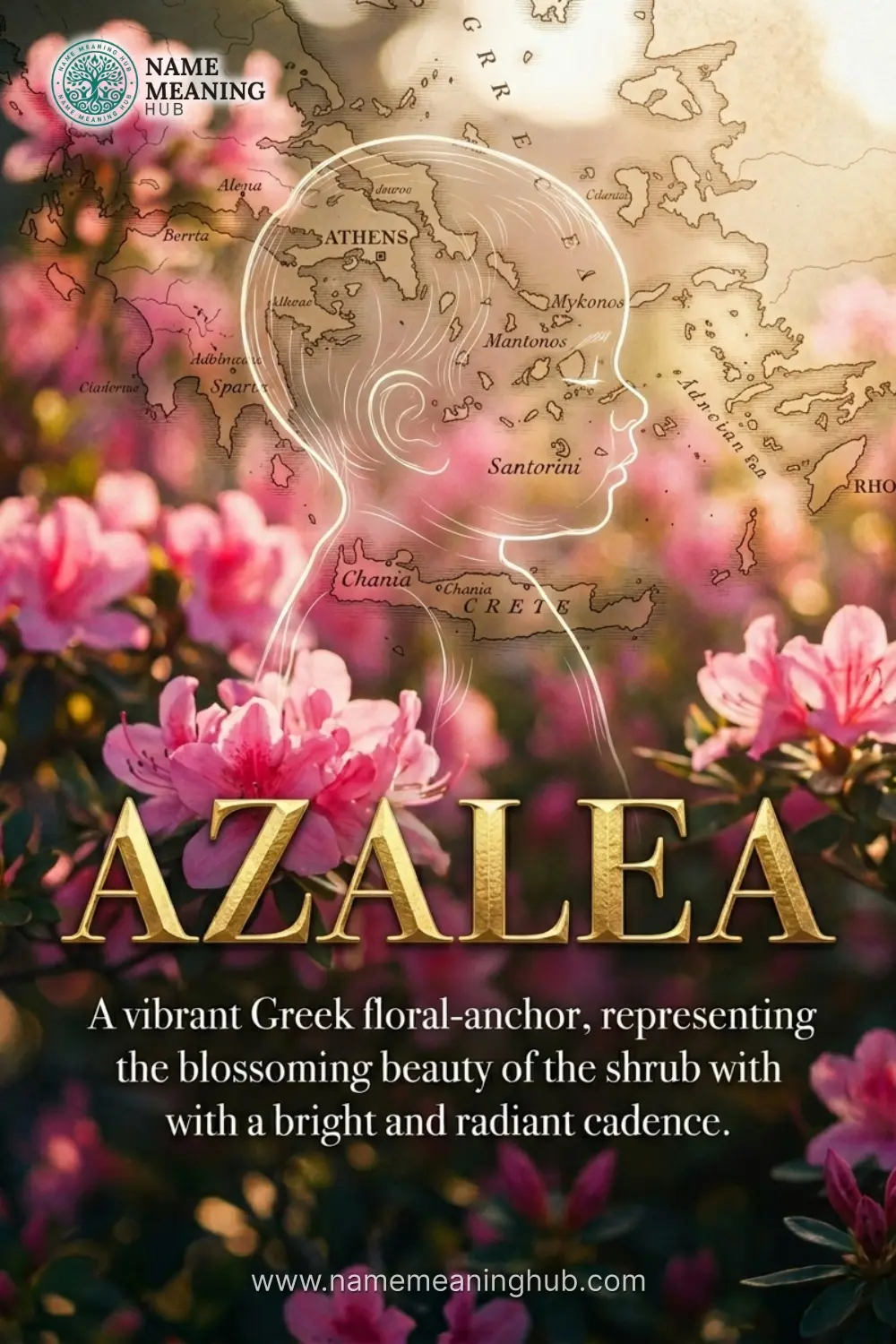 Meaning of the name Azalea: A vibrant Greek floral-anchor, representing the blossoming beauty of the shrub with a bright and radiant cadence.