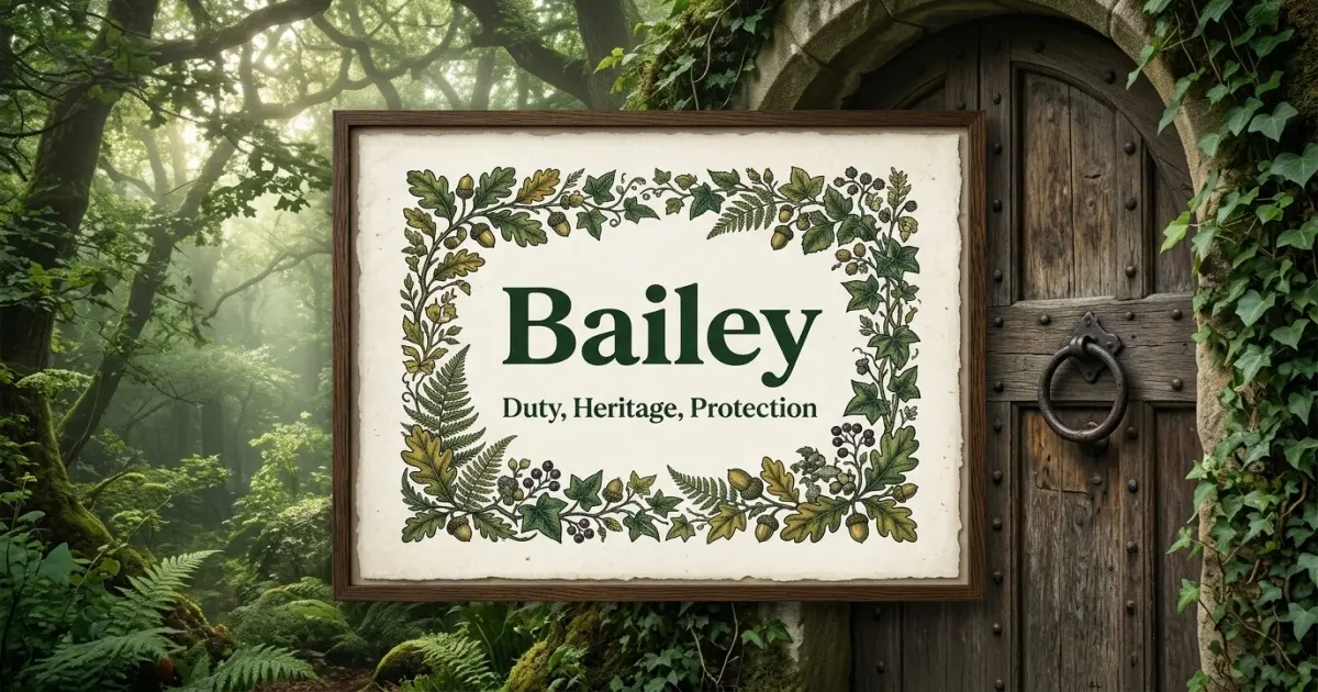 Bailey meaning themes: duty, heritage, protection