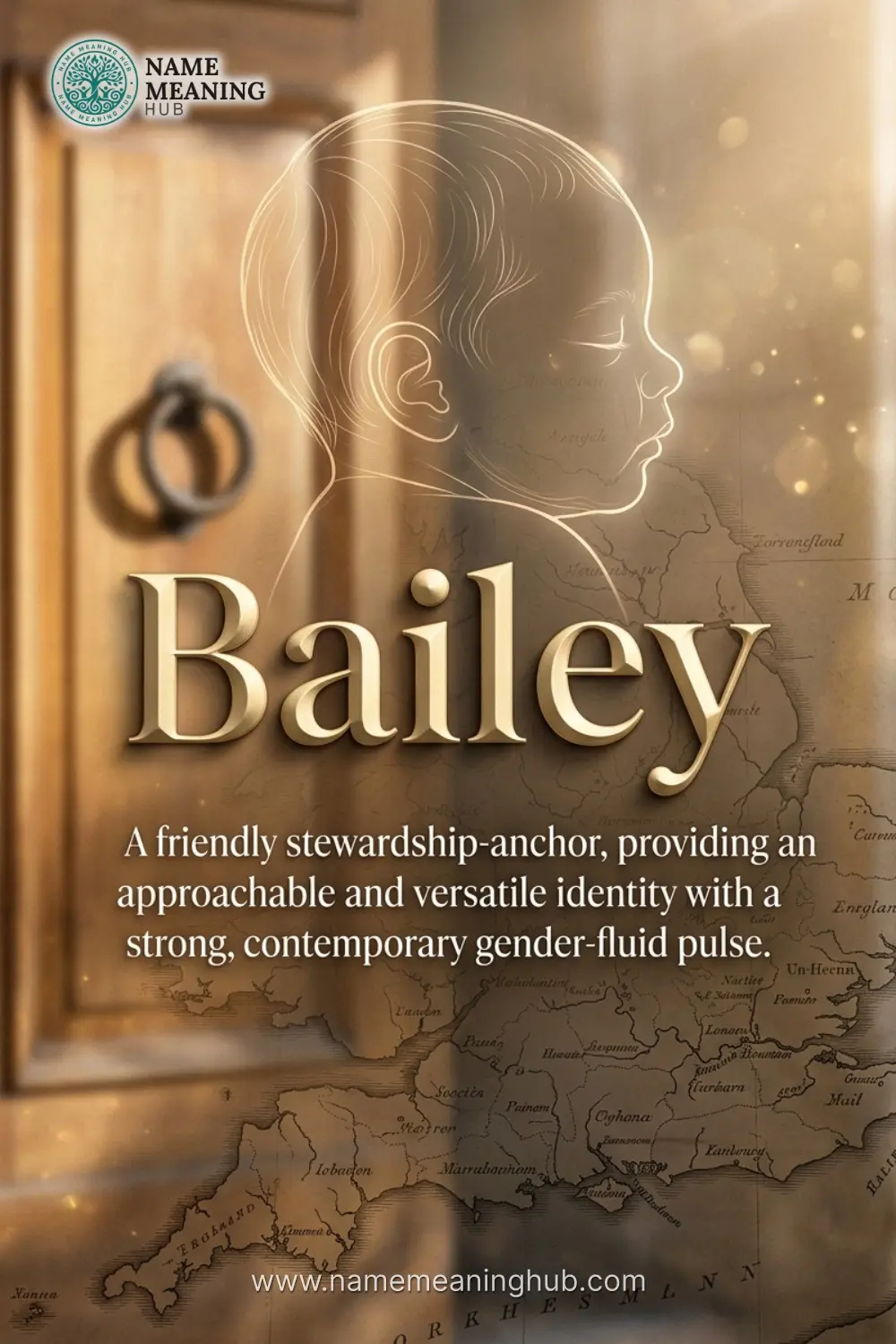 Meaning of the name Bailey: A friendly stewardship-anchor, providing an approachable and versatile identity with a strong, contemporary gender-fluid pulse.