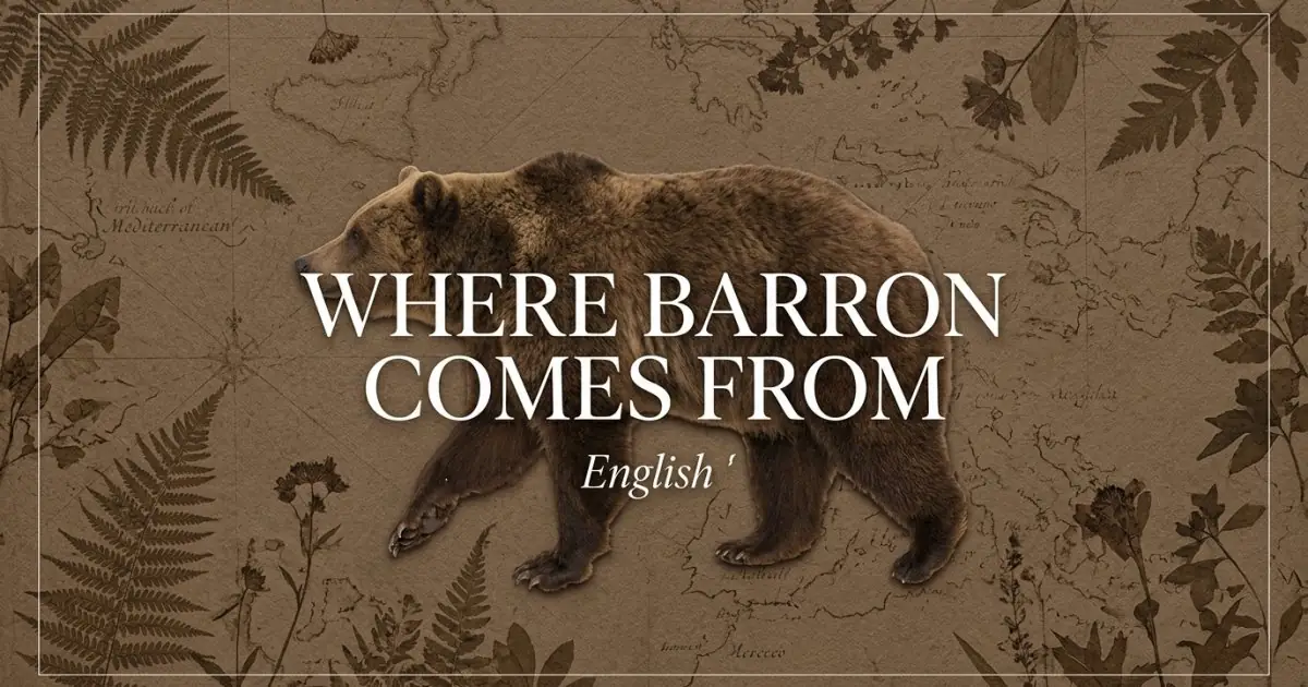 The name Barron comes from: English