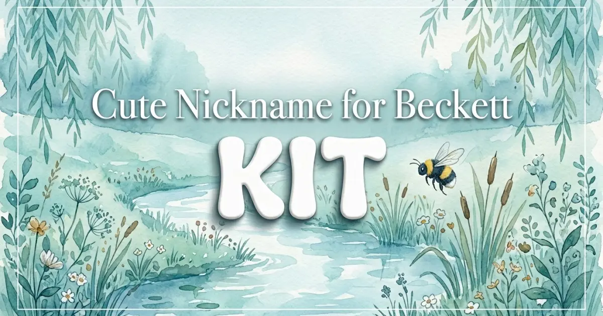 Cute nickname for Beckett: Kit