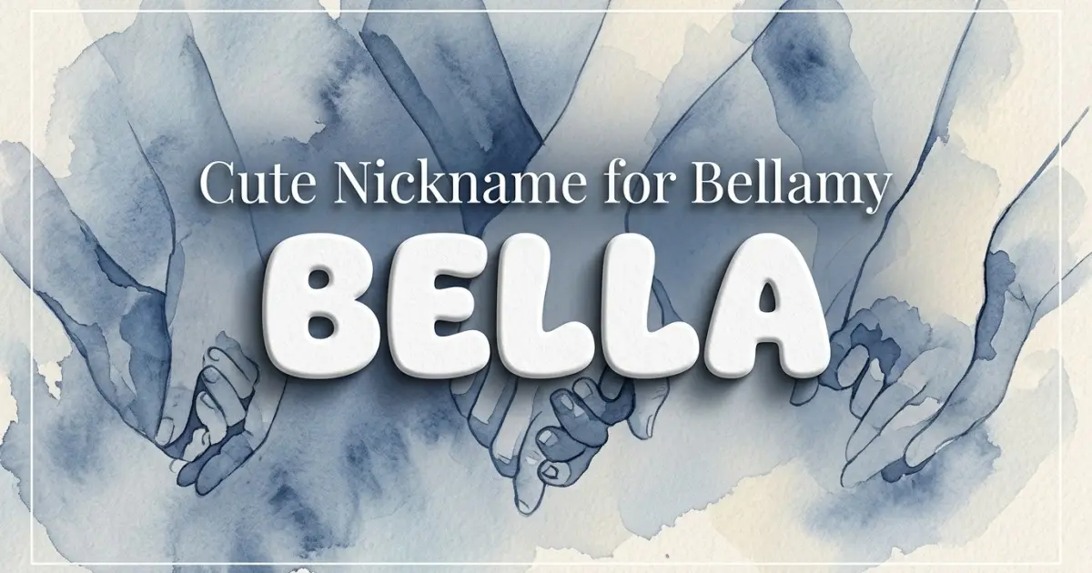 Cute nickname for Bellamy: Bella