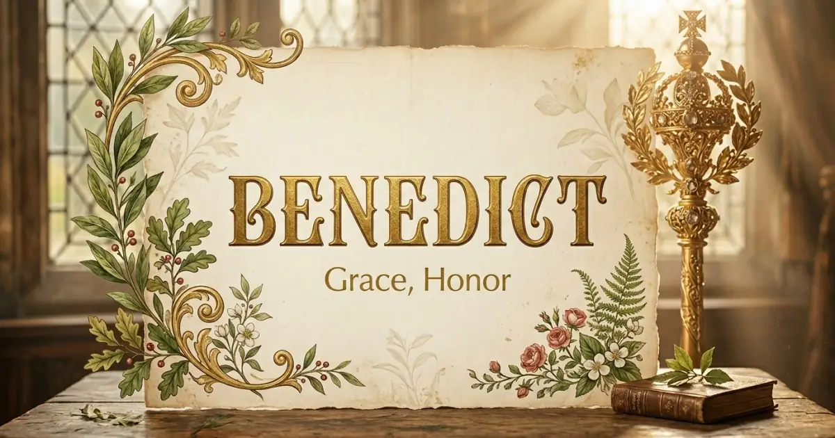 Benedict meaning themes: grace, honor
