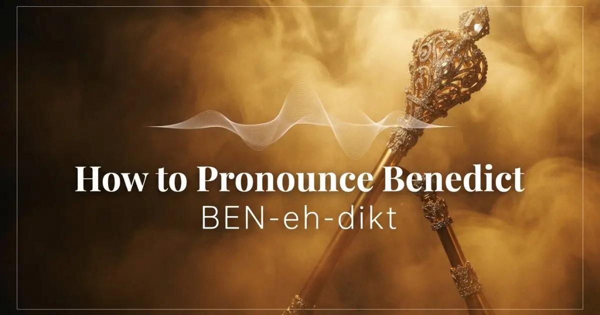 How to pronounce Benedict