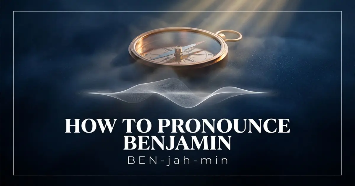 How to pronounce Benjamin